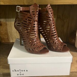 Chelsea & Zoe “Parnika” caged booties